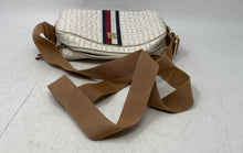 Load image into Gallery viewer, Tommy Hilfiger Womens White Beige Monogram Print Inner Pockets Crossbody Bag
