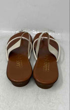 Load image into Gallery viewer, Italian Shoemakers Womens Ivory Open Toe Slip-On Thong Sandals Size 11
