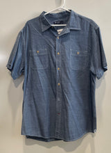 Load image into Gallery viewer, Cremieux Classics Mens Blue Short Sleeve Collared Button-Up Shirt Size XS
