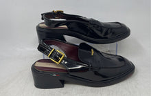 Load image into Gallery viewer, Franco Sarto Womens Giada Black Leather Buckle Slingback Sandals Size 8M
