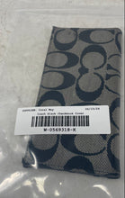 Load image into Gallery viewer, Coach Womens Black Signature Leather Trim Bifold Checkbook Wallet
