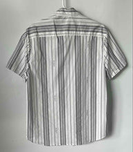 Load image into Gallery viewer, Karl Lagerfeld Mens White Black Short Sleeve Button-Up Shirt Size Medium
