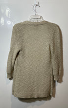 Load image into Gallery viewer, Chico's Womens Metallic Gold Open-Knit Textured Open-Front Cardigan Sweater Sz 0
