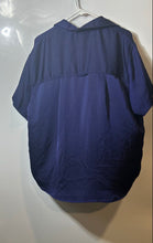 Load image into Gallery viewer, A New Day Womens Blue Short Sleeve Collared Button-Up Shirt Size Medium

