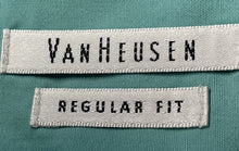 Load image into Gallery viewer, Van Heusen Mens Green Long Sleeve Regular Fit Dress Shirt Size 18 - 18 1/2
