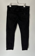 Load image into Gallery viewer, Armani Exchange Mens Black Denim Dark Wash Mid-Rise Stretch Straight Jeans Sz 32
