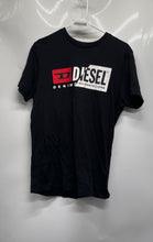 Load image into Gallery viewer, Diesel Mens Black Cotton Short Sleeve Crew Neck Pullover Graphic T-Shirt Size L
