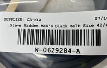 Load image into Gallery viewer, Steve Madden Mens Black Silver Buckle Reversible Dress Belt Size 42/44
