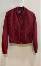 Load image into Gallery viewer, Forever 21 Womens Red Long Sleeve Front Full-Zip Bomber Jacket Size Small
