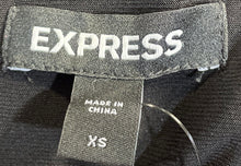 Load image into Gallery viewer, Express Womens Black Faux Wrap V-Neck Back-Zip Sheath Dress Size XS With Tag
