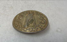Load image into Gallery viewer, Vintage Chambers Phoenix Gold-Tone Oval Shape Horse Head Western Belt Buckle
