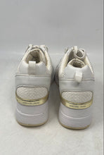 Load image into Gallery viewer, Michael Kors Womens Georgie White Leather Weave Lace-Up Sneakers Shoes Size 9M
