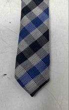 Load image into Gallery viewer, Penguin Mens Multicolor Gingham Plaid Silk Keeper Loop Adjustable Pointed Tie
