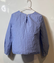 Load image into Gallery viewer, Banana Republic Womens Blue Round Neck Long Sleeve Blouse Top Size S
