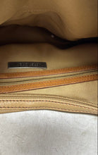 Load image into Gallery viewer, Kate Landry Womens Brown Leather Shoulder Strap Pockets Zip Top Lined Hobo Bag
