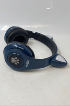 Load image into Gallery viewer, 7GPro Active Noise Cancelling Cat Ear Wireless Blue Headphones Not Tested
