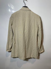 Load image into Gallery viewer, Zara Womens Beige Long Sleeve Peak Lapel Open Front Blazer Jacket Size XS
