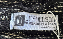 Load image into Gallery viewer, Leif Nelson Mens Black White Knitted Full-Zip Cardigan Sweater Size 2XL
