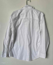 Load image into Gallery viewer, Zara Mens White Regular Fit Long Sleeve Collared Button-Up Shirt Size Large
