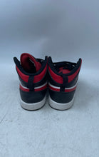 Load image into Gallery viewer, Nike Kids Air Jordan 1 Mid PS 640734-079 Red Black Sneakers Shoes Size 3Y
