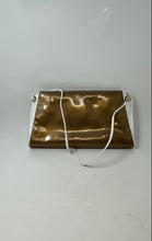 Load image into Gallery viewer, Noa Womens Brown White Leather Flap Envelope Shoulder Purse With Tags
