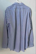 Load image into Gallery viewer, Banana Republic Mens Blue White Plaid Long Sleeve Button-Up Shirt Size XL
