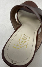 Load image into Gallery viewer, Franco Sarto Womens Brown Open Toe Wedge Heel Slip-On Slide Sandals Size 8.5
