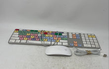 Load image into Gallery viewer, Apple White Silver Computer Keyboard With Mouse &amp; Cable Not Tested
