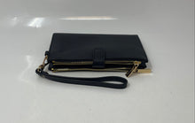 Load image into Gallery viewer, Michael Kors Womens Black Zipper Credit Card Slots Wristlet Wallet

