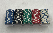 Load image into Gallery viewer, Cardinal Classic Games 100-Piece Heavy-Weight Dual-Toned Poker Chip Set
