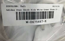 Load image into Gallery viewer, Adidas Boys Stan Smith BA8375 White Green Lace-Up Sneakers Shoes Size 2.5
