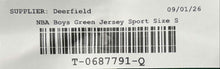 Load image into Gallery viewer, Alleson Athletic Boys Green Boston Celtics #11 Basketball Sports NBA Jersey Sz S
