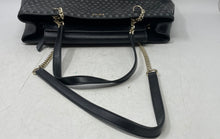Load image into Gallery viewer, DKNY Womens Black Logo Printed Inner Pockets Double Handle Shoulder Bag
