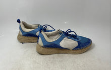 Load image into Gallery viewer, Marc Fisher Womens LTD Janette Blue White Brown Lace-Up Sneaker Shoes Size 8.5M
