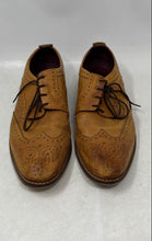 Load image into Gallery viewer, Base London Mens Motif Brown Leather Wingtip Brogue Dress Shoes Size EUR 41
