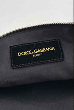 Load image into Gallery viewer, Dolce &amp; Gabbana Beauty Womens Black Top Zipper Travel Cosmetic Bag
