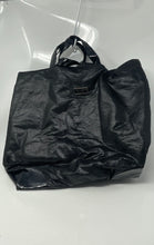 Load image into Gallery viewer, Jimmy Choo Parfums Womens Black Snakeskin Double Handle Tote Handbag Damaged
