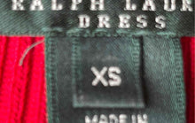 Load image into Gallery viewer, Lauren Ralph Lauren Womens Red Knit 3/4 Sleeve Pullover A-Line Dress Size XS
