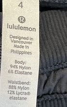 Load image into Gallery viewer, Lululemon Womens Black Sport Tapered Leg Drawstring Jogger Pants Size 4
