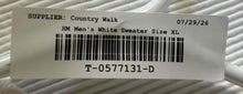 Load image into Gallery viewer, H&amp;M Mens White Ribbed Long Sleeve Crew Neck Regular Fit Pullover Sweater Size XL

