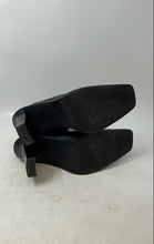 Load image into Gallery viewer, Zara Womens Black Square Toe Zipper Block Heel Ankle Boots Size 41
