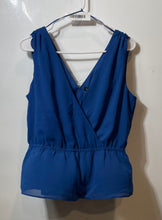 Load image into Gallery viewer, Banana Republic Womens Blue V-Neck Sleeveless Pullover Blouse Top Size Small
