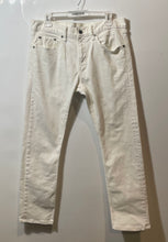 Load image into Gallery viewer, Banana Republic Mens Off-White Denim Slim Fit Straight Leg Jeans Size 32x30

