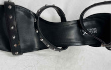 Load image into Gallery viewer, Michael Kors Womens Black Studded High Stiletto Ankle Strap Heels Size 7M
