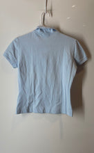 Load image into Gallery viewer, Lacoste Womens Blue Short Sleeve Collared Stretch Polo Shirt Size 42
