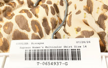 Load image into Gallery viewer, Express Womens Multicolor Animal Print Side Zip Ruffle Mini Skirt Size 14
