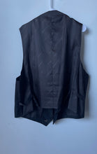Load image into Gallery viewer, Vittorio St. Angelo Mens Gray Pinstripe Sleeveless Button Front Suit Vest Sz 52R
