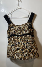 Load image into Gallery viewer, Nine West Womens Brown Leopard Print Sleeveless Pullover Blouse Top Size 16
