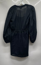 Load image into Gallery viewer, Banana Republic Womens Black Cotton Long Sleeve Fit &amp; Flare Dress Sz XS w/ Tags
