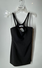 Load image into Gallery viewer, Zara Womens Black Wide Strap Sleeveless Cut-Out Mini Dress Size Medium
